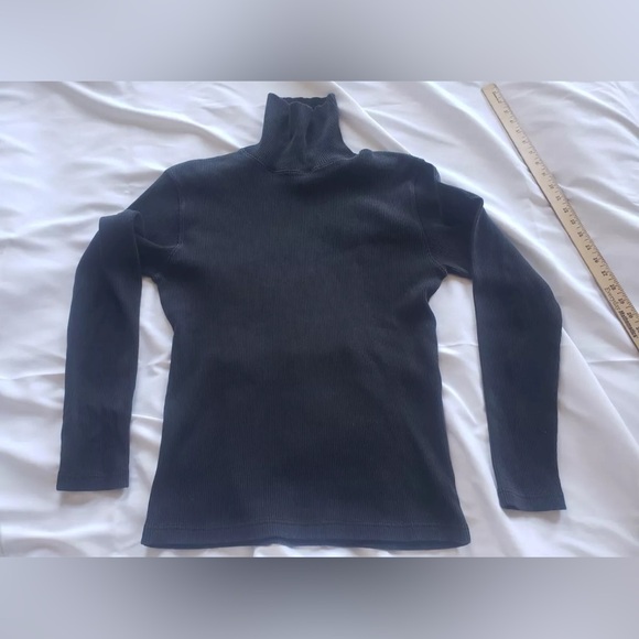 RRL Double RL Ralph Lauren Thermal Waffle Knit Turtle Neck Sweater Mens Large L - Picture 10 of 15